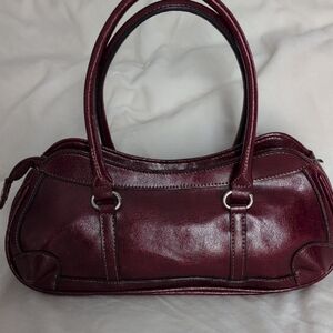 Rina Rich VINTAGE Deep Burgundy Shoulder Bag